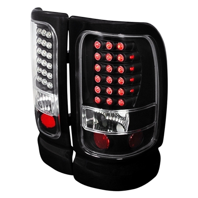 1994 - 2002 Dodge Ram 3500 LED Tail Lights - Black