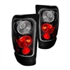 1994 - 2002 Dodge Ram 3500 Euro Style Tail Lights - Black