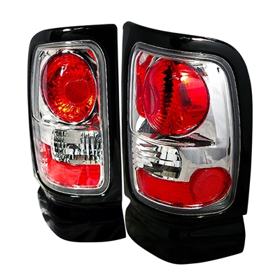 1994 - 2002 Dodge Ram 3500 Euro Style Tail Lights - Chrome