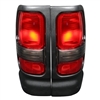 1994 - 2002 Dodge Ram 3500 OEM Style Tail Lights - Red/Clear