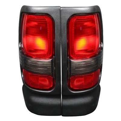1994 - 2002 Dodge Ram 3500 OEM Style Tail Lights - Red/Clear