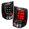 2010 - 2018 Dodge Ram 3500 LED Tail Lights - Black