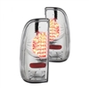 1999 - 2004 Ford F-350 LED Tail Lights - Chrome