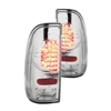 1999 - 2004 Ford F-450 LED Tail Lights - Chrome
