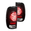 1999 - 2004 Ford F-550 LED Tail Lights - Black