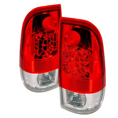 1999 - 2004 Ford F-350 LED Tail Lights - Red