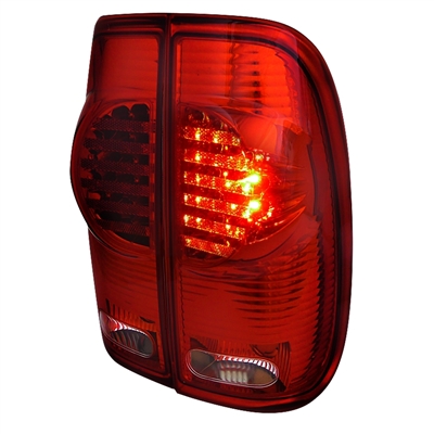 1999 - 2004 Ford F-550 LED Tail Lights - Red