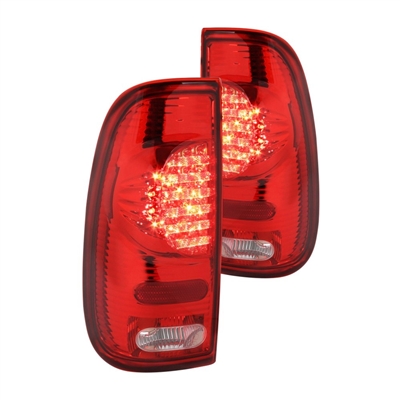 1999 - 2004 Ford F-550 LED Tail Lights - Red