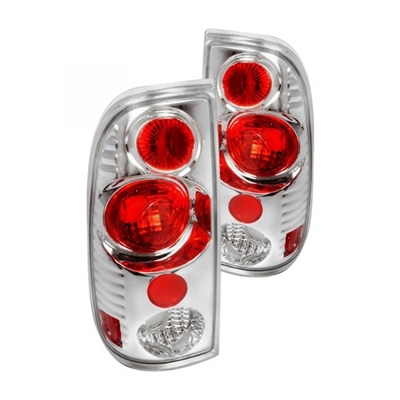 1999 - 2004 Ford F-450 Euro Style Tail Lights - Chrome