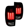 2005 - 2007 Ford F-550 LED Tail Lights - Black/Smoke