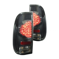 2005 - 2007 Ford F-450 LED Tail Lights - Smoke