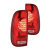 2005 - 2007 Ford F-550 LED Tail Lights - Red