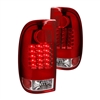 2011 - 2016 Ford F-550 LED Tail Lights - Red