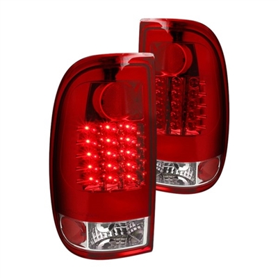 2011 - 2016 Ford F-550 LED Tail Lights - Red