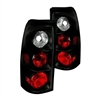 2001 - 2003 Chevy Silverado 3500 Euro Style Tail Lights - Black