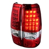2001 - 2003 Chevy Silverado 3500 LED Tail Lights - Red