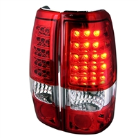 2001 - 2003 Chevy Silverado 3500 LED Tail Lights - Red