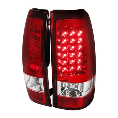 2001 - 2003 Chevy Silverado 3500 LED Tail Lights - Red
