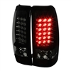 2004 - 2007 Chevy Silverado 3500 LED Tail Lights - Black/Smoke