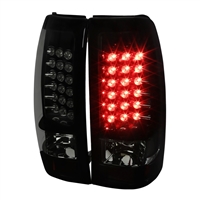 2004 - 2007 Chevy Silverado 3500 LED Tail Lights - Black/Smoke