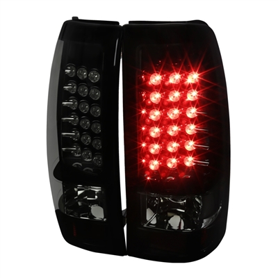 2004 - 2007 Chevy Silverado 3500 LED Tail Lights - Black/Smoke