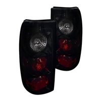 2004 - 2007 Chevy Silverado 3500 Euro Style Tail Lights - Black/Smoke