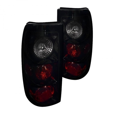 2004 - 2007 Chevy Silverado 3500 Euro Style Tail Lights - Black/Smoke