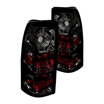 2004 - 2007 Chevy Silverado 3500 Euro Style Tail Lights - Smoke