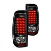 2004 - 2007 Chevy Silverado 3500 LED Tail Lights - Black