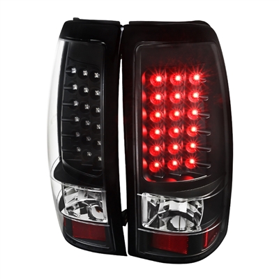2004 - 2007 Chevy Silverado 3500 LED Tail Lights - Black