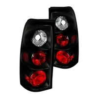2004 - 2007 Chevy Silverado 3500 Euro Style Tail Lights - Black