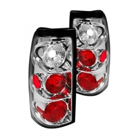 2004 - 2007 Chevy Silverado 3500 Euro Style Tail Lights - Chrome