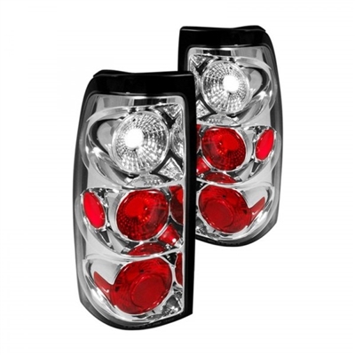 2004 - 2007 Chevy Silverado 3500 Euro Style Tail Lights - Chrome