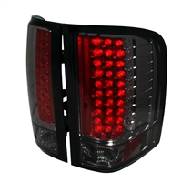2007 - 2014 Chevy Silverado 3500HD LED Tail Lights - Smoke