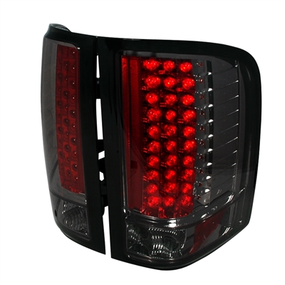 2007 - 2014 Chevy Silverado 3500HD LED Tail Lights - Smoke