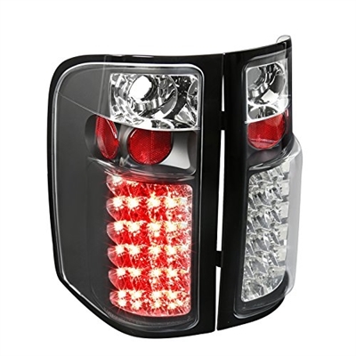2007 - 2014 Chevy Silverado 3500HD LED Tail Lights - Black