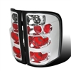 2007 - 2014 Chevy Silverado 3500HD Euro Style Tail Lights - Chrome