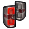 2015 - 2019 Chevy Silverado 3500HD LED Light Bar Tail Lights - Smoke