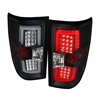 2015 - 2019 Chevy Silverado 3500HD LED Light Bar Tail Lights - Black