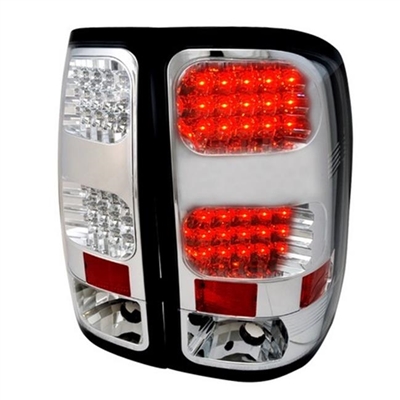 2007 - 2014 GMC Sierra 3500HD LED Tail Lights - Chrome
