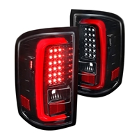 2015 - 2019 GMC Sierra 3500HD LED Light Bar Tail Lights - Black