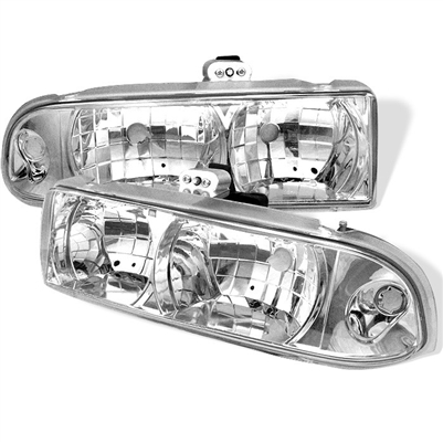 1998 - 2005 Chevy Blazer Crystal Headlights - Chrome