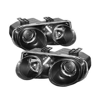 1998 - 2001 Acura Integra Projector LED Halo Headlights - Black