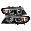 2002 - 2006 BMW 3-Series E46 4DR Projector 3D Halo Headlights - Black
