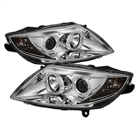 2003 - 2008 BMW Z4 Projector LED Halo Headlights - Chrome