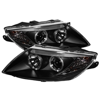 2003 - 2008 BMW Z4 Projector LED Halo Headlights - Black