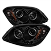 2007 - 2009 Pontiac G5 Projector LED Halo Headlights - Black/Smoke