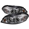 2006 - 2007 Chevy Monte Carlo Projector LED Halo Headlights - Chrome