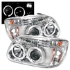 1995 - 2001 Ford Explorer 1PC Projector LED Halo Headlights - Chrome