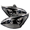 2000 - 2004 Ford Focus Projector LED Halo Headlights - Black